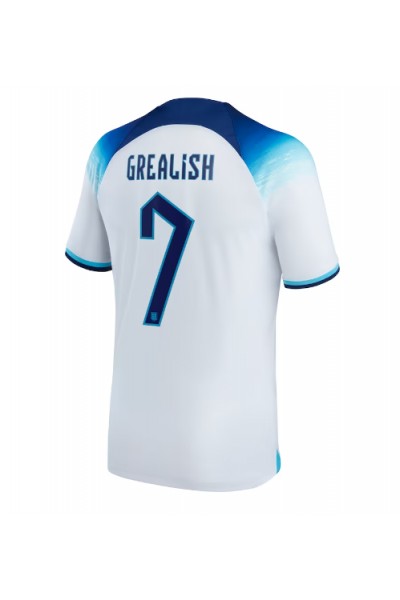 Fotbalové Dres Anglie Jack Grealish #7 Domácí Oblečení MS 2022 Krátký Rukáv
